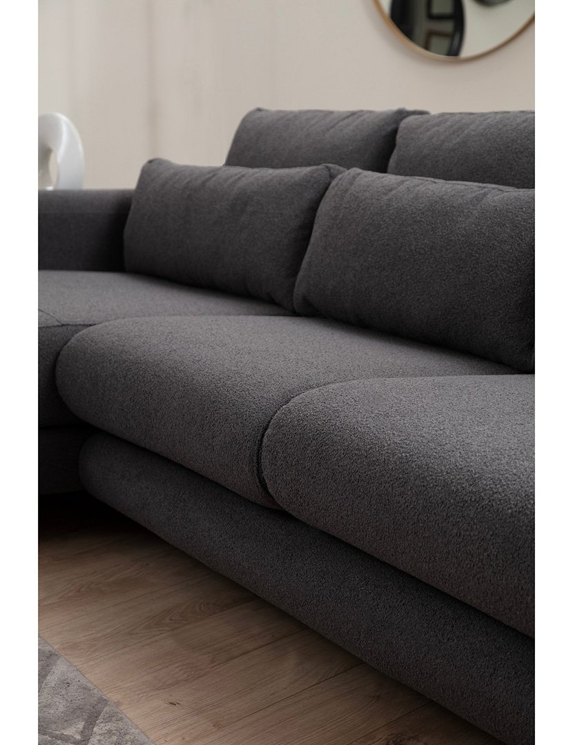 Sofá Chaise Longue Esquerdo Lily Cinzento