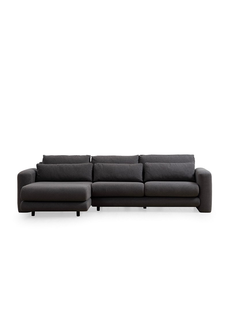 Sofá Chaise Longue Esquerdo Lily Cinzento