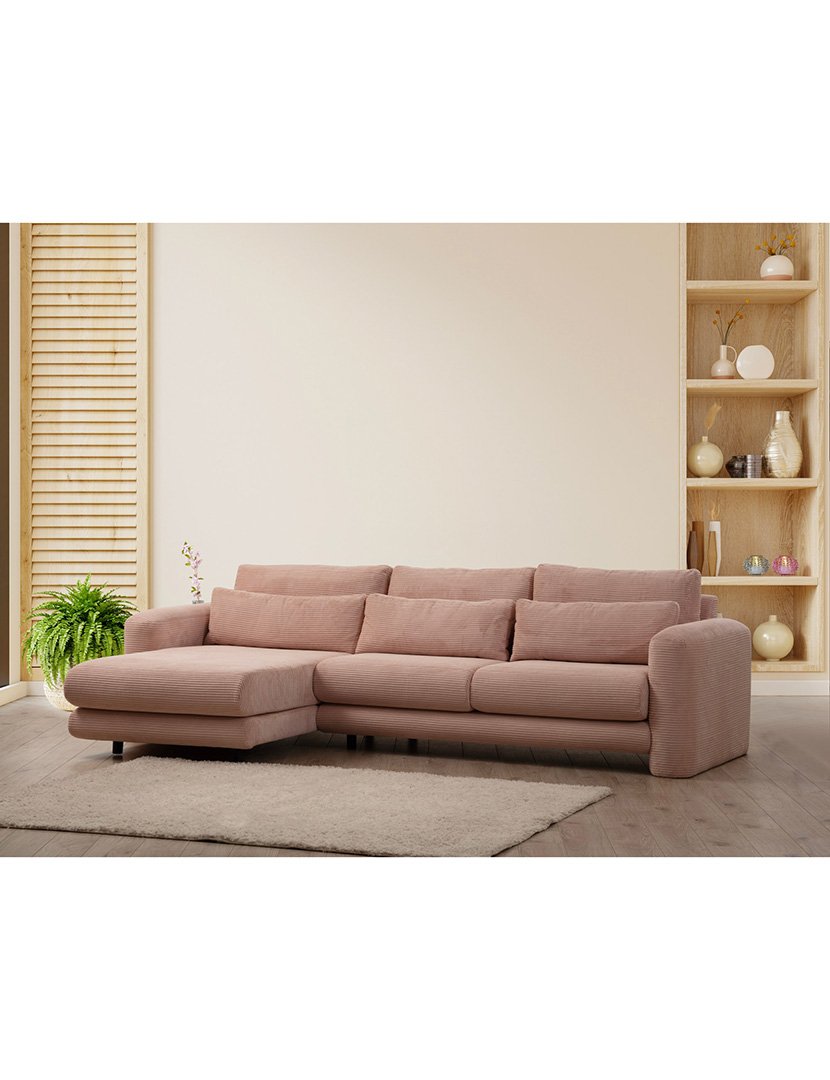 Sofá Chaise Longue Direito Lily Rosa