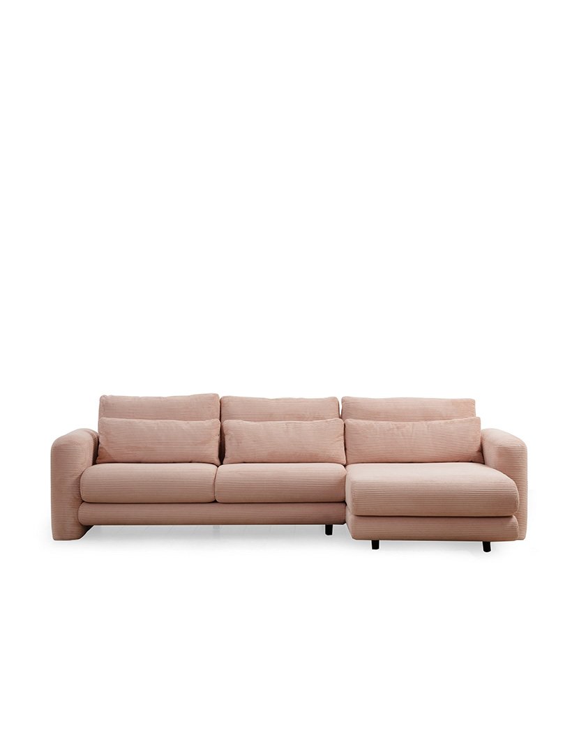 Sofá Chaise Longue Direito Lily Rosa