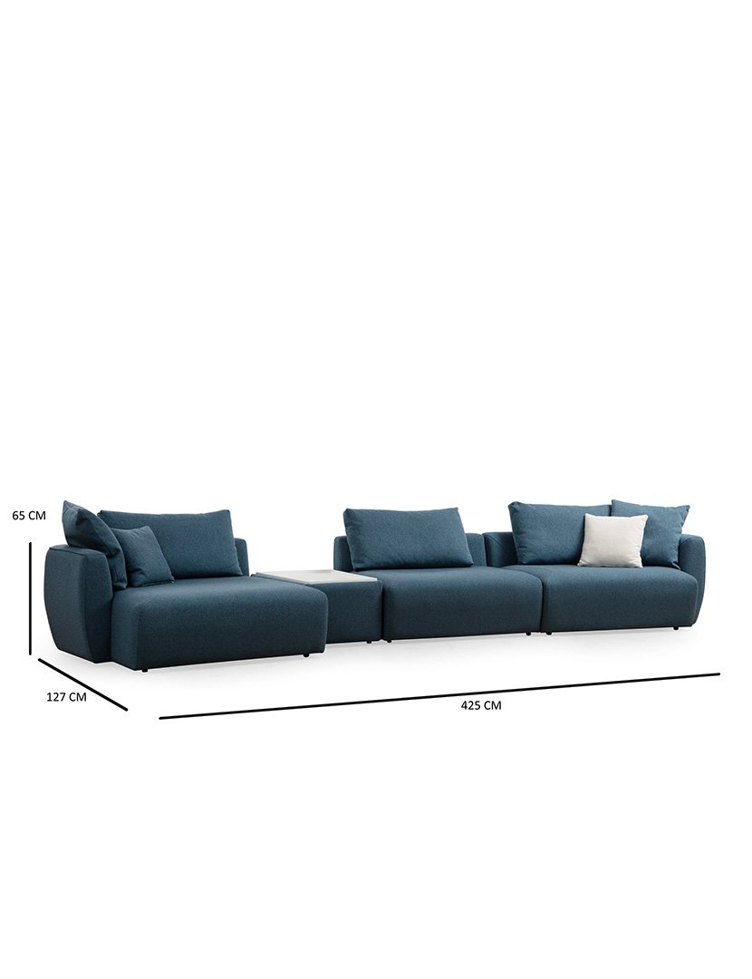 Sofá Canto Maya Azul