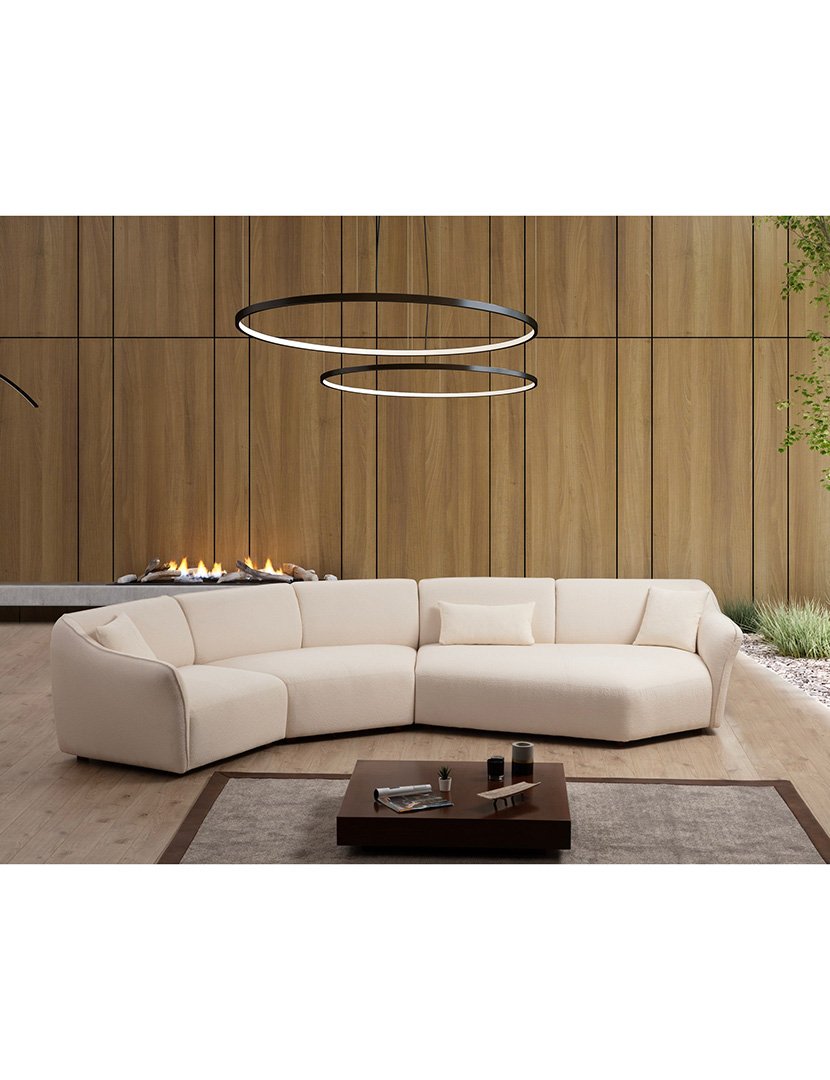 Mentis Cream Corner Modular Sofa