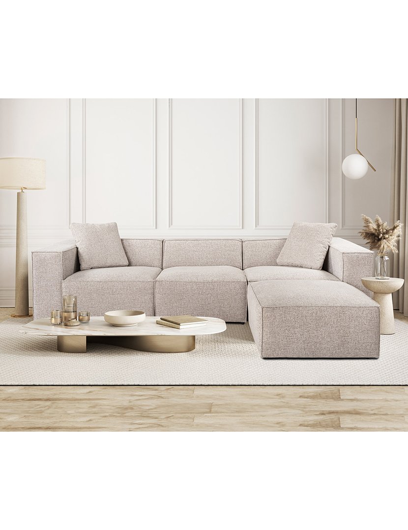Sofá Modular Chaise Longue Lora Moca