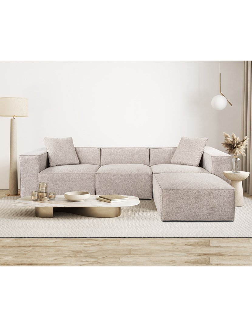Sofá Modular Chaise Longue Lora Moca