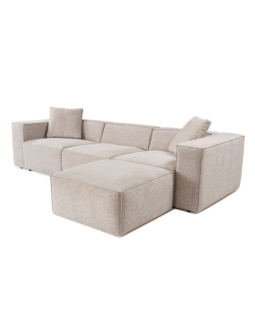 Sofá Modular Chaise Longue Lora Moca