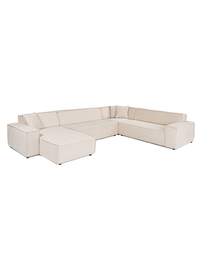 Beige Corner Modular Sofa Puzzle