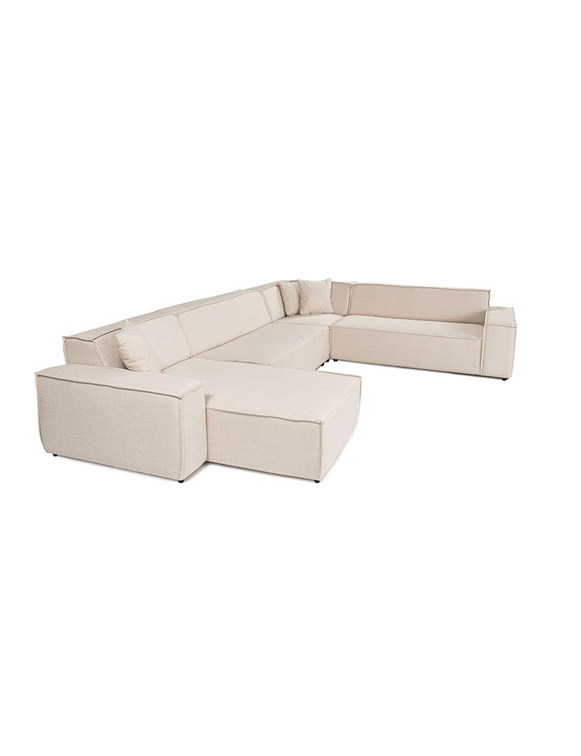 Beige Corner Modular Sofa Puzzle
