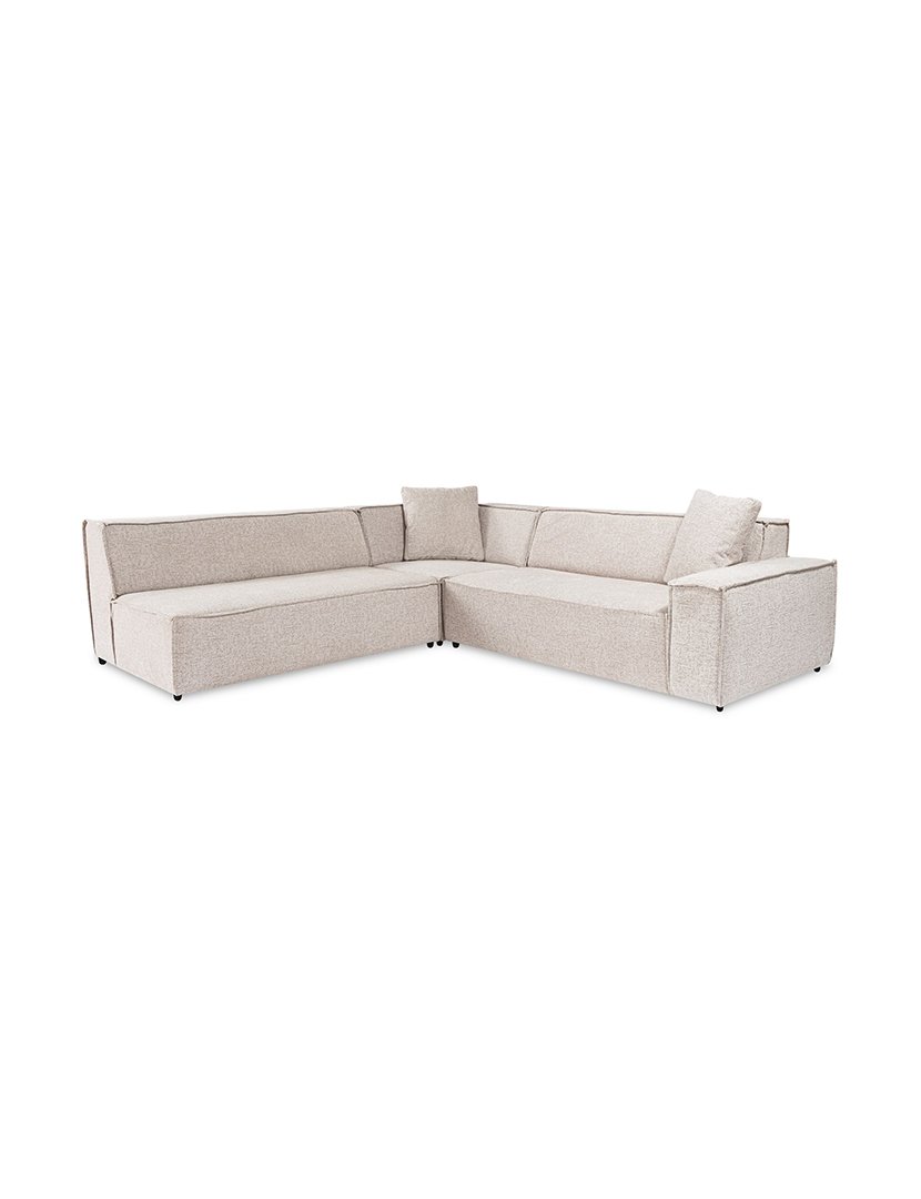 Light Brown Puzzle Corner Modular Sofa