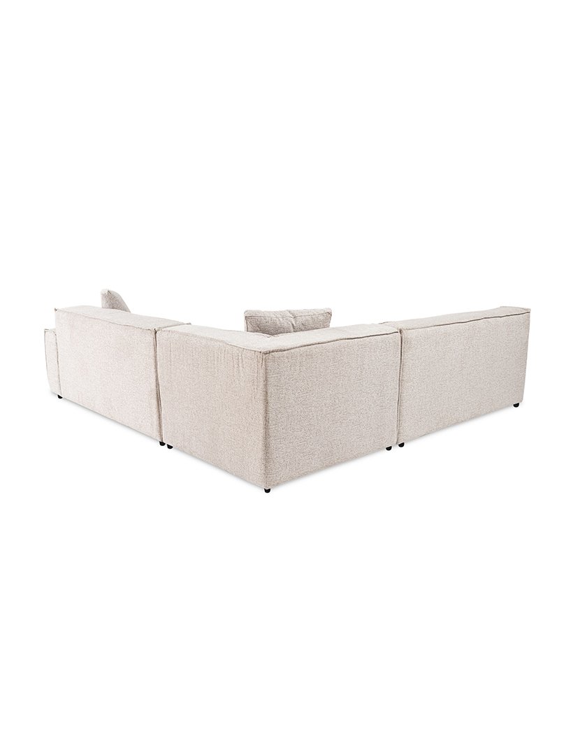 Light Brown Puzzle Corner Modular Sofa