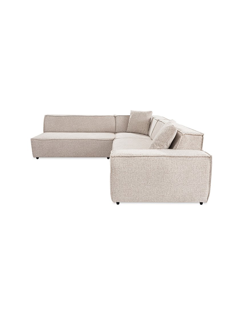 Light Brown Puzzle Corner Modular Sofa