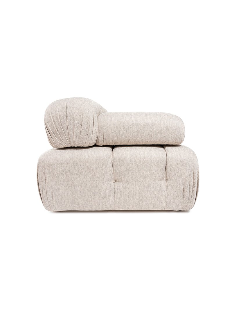 Sofá Modular Chaise Longue Doblo Castanho Claro