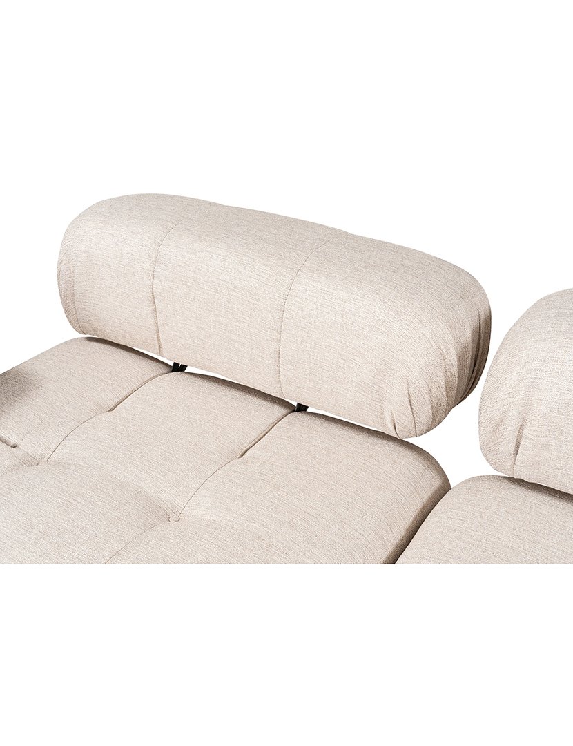 Sofá Modular Chaise Longue Doblo Castanho Claro