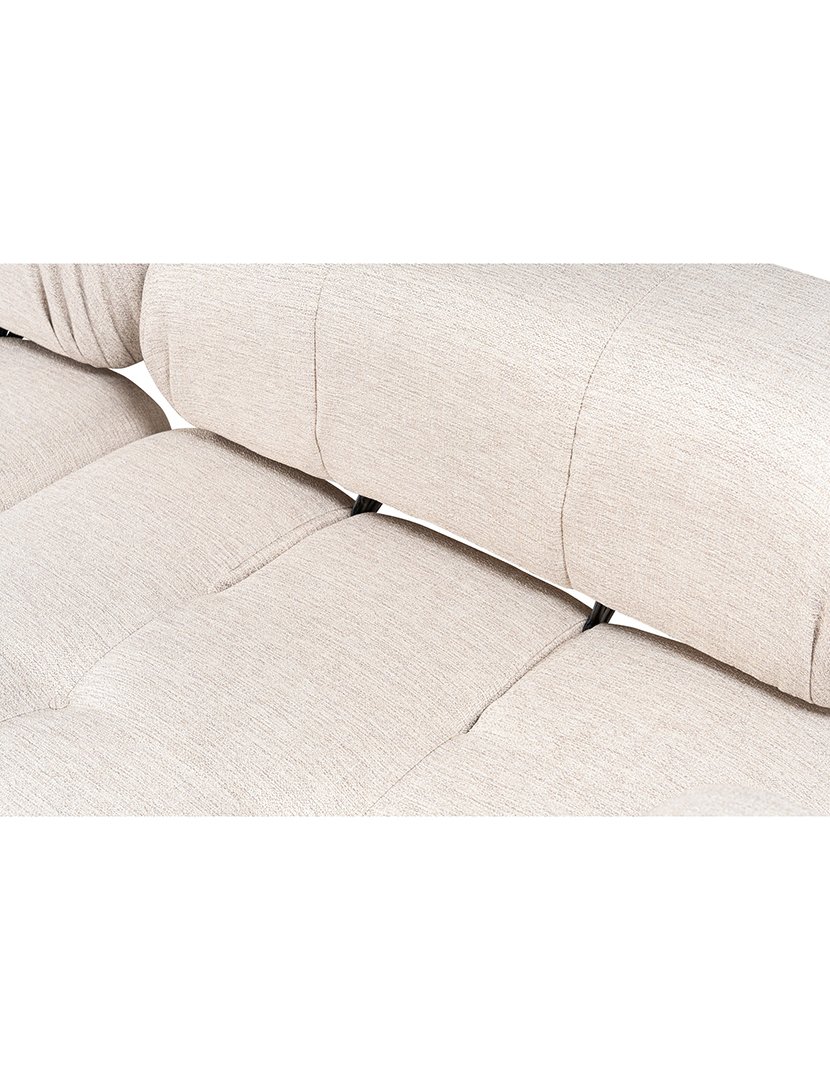 Sofá Modular Chaise Longue Doblo Castanho Claro