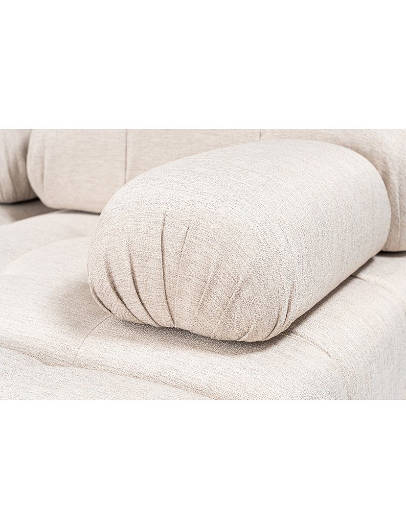 Sofá Modular Chaise Longue Doblo Castanho Claro