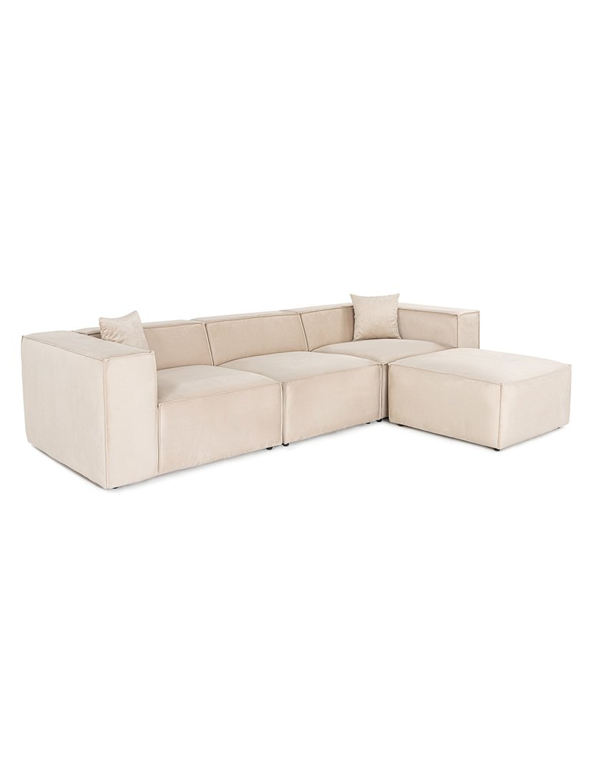 Sofá Modular Chaise Longue Lora Creme