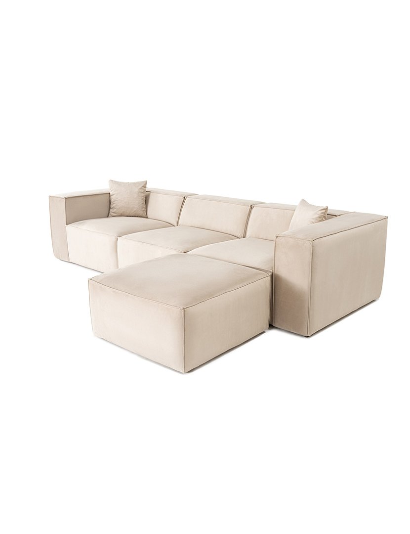 Sofá Modular Chaise Longue Lora Creme