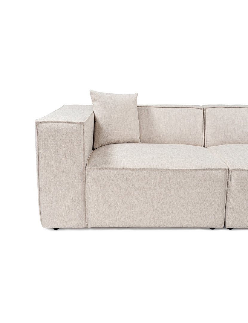 Sofá Modular 3L Lora Castanho Claro