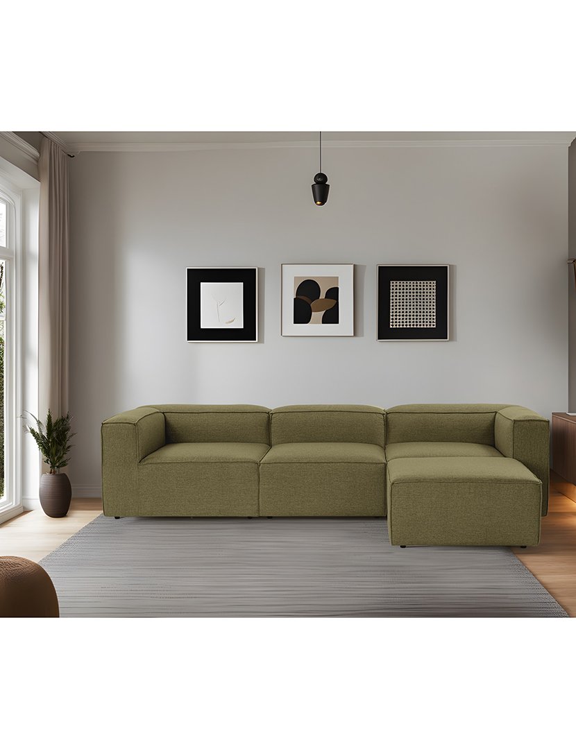 Sofá Modular Chaise Longue Fora Verde