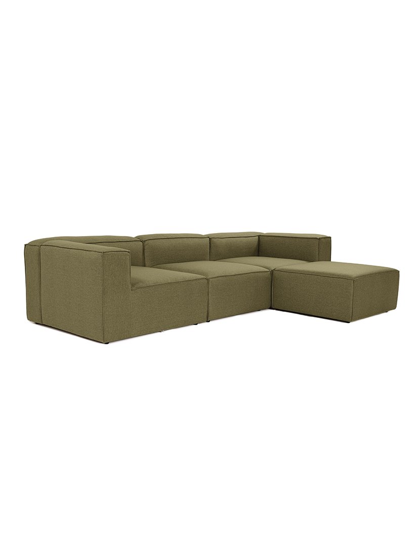 Sofá Modular Chaise Longue Fora Verde