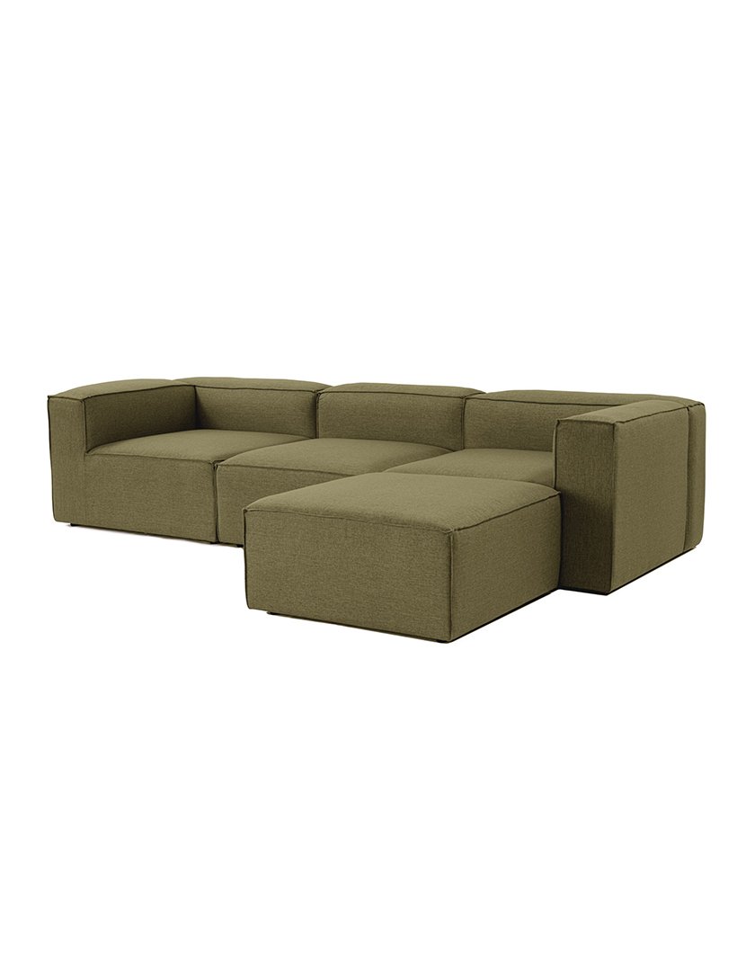 Sofá Modular Chaise Longue Fora Verde