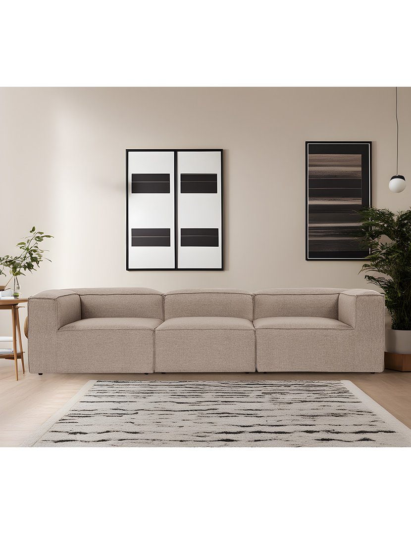 Sofá Modular 3L Fora Castanho