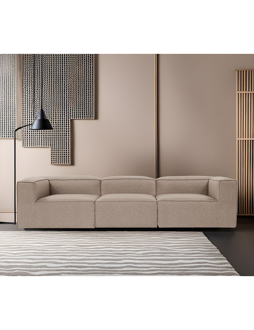 Sofá Modular 3L Fora Castanho