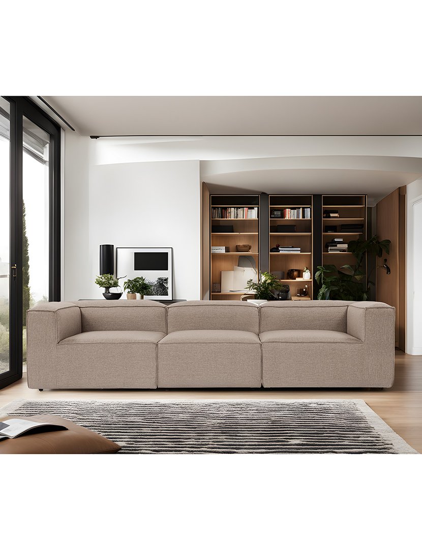 Sofá Modular 3L Fora Castanho