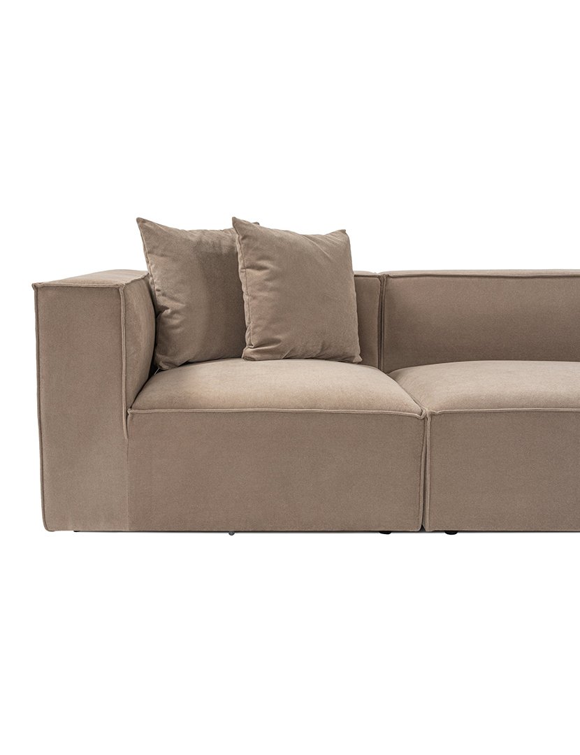 Sofá Modular Chaise Longue Sora Capuccino