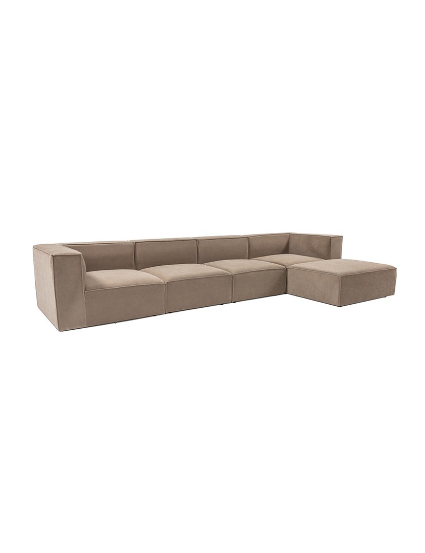 Sofá Modular Chaise Longue Sora Capuccino
