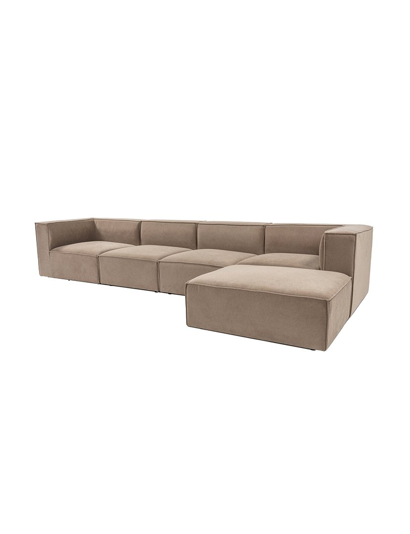 Sofá Modular Chaise Longue Sora Capuccino