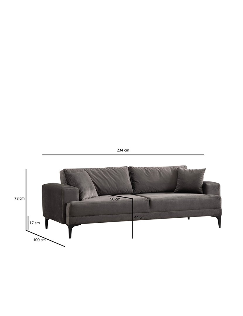 Sofá 3L Astana Antracite