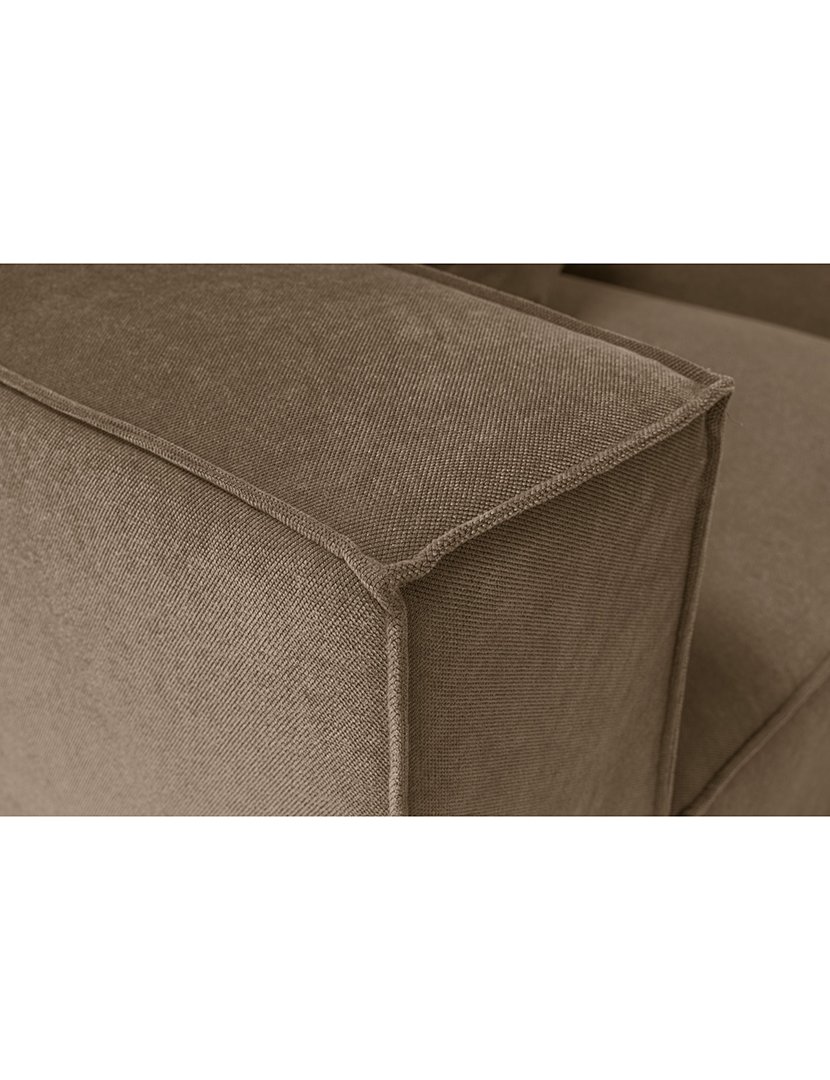 Sofá Modular Chaise Longue Sora Castanho