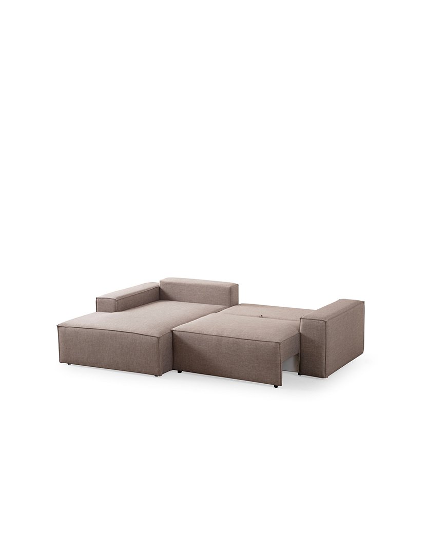 Sofá Cama Chaise Longue Esquerdo Pirlo Castanho