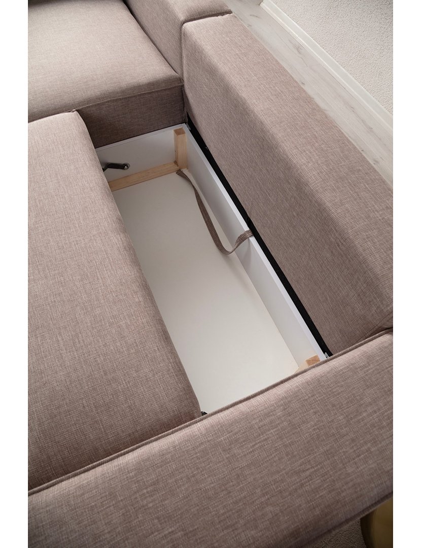 Sofá Cama Chaise Longue Esquerdo Pirlo Castanho