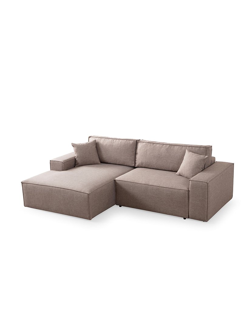 Sofá Cama Chaise Longue Esquerdo Pirlo Castanho