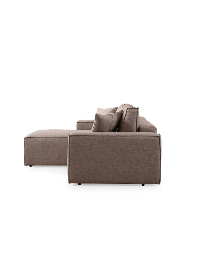 Sofá Cama Chaise Longue Esquerdo Pirlo Castanho