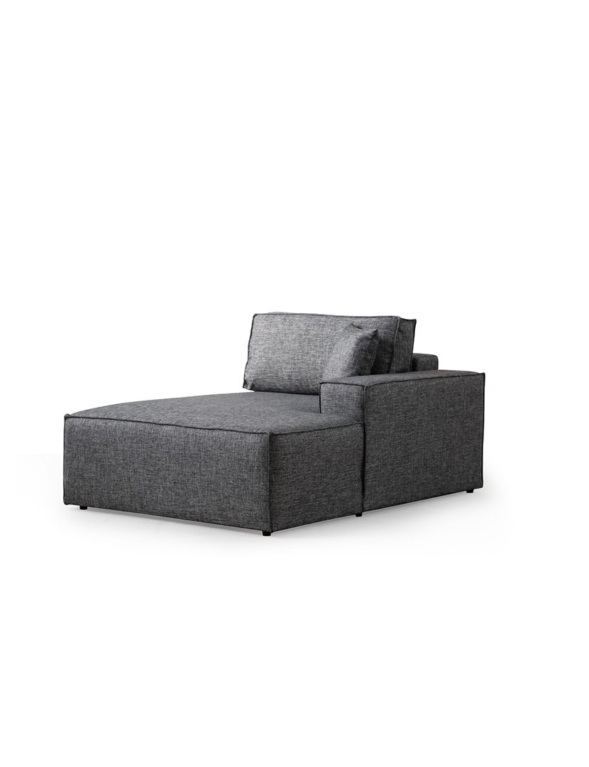 Sofá Cama Chaise Longue Direito Pirlo Cinzento Escuro