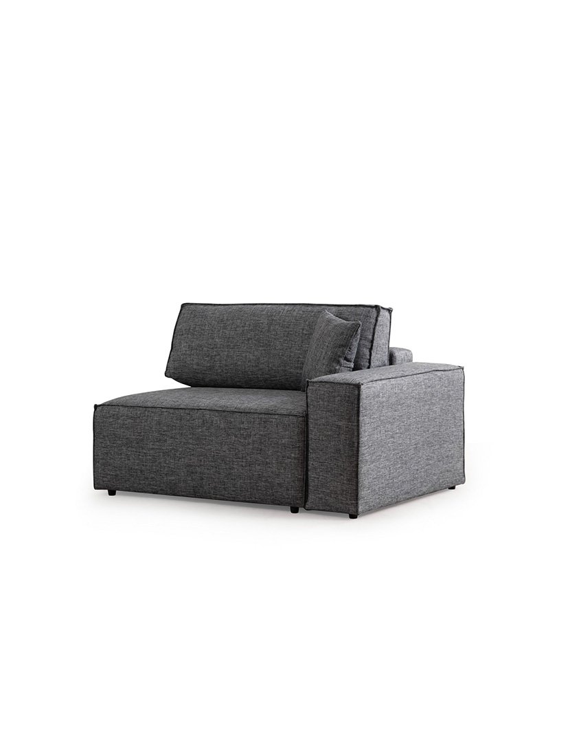 Sofá Cama Chaise Longue Esquerdo Pirlo Cinzento Escuro