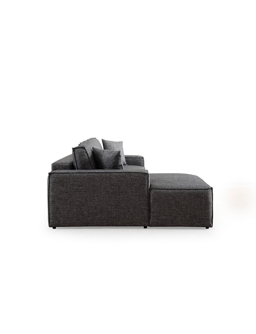 Sofá Cama Chaise Longue Esquerdo Pirlo Cinzento Escuro
