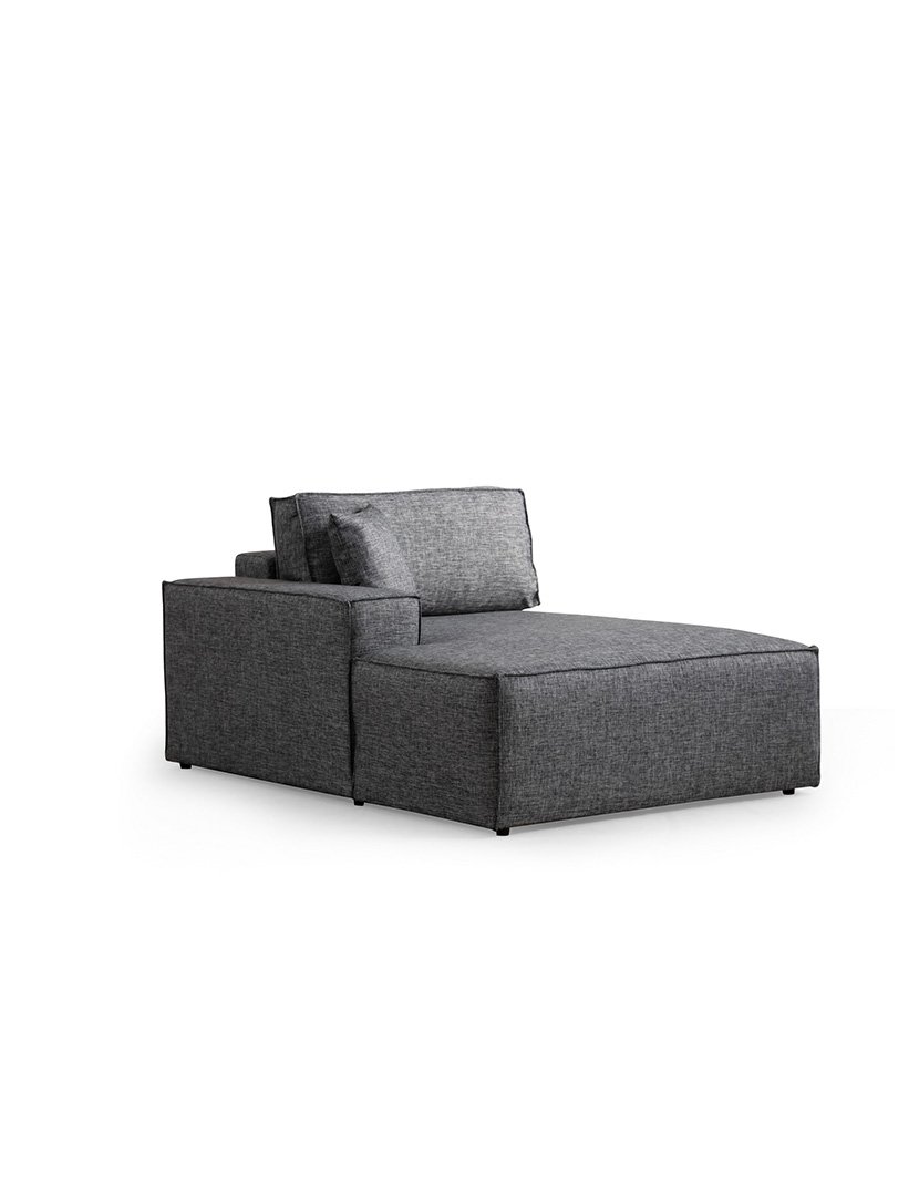 Sofá Cama Chaise Longue Esquerdo Pirlo Cinzento Escuro
