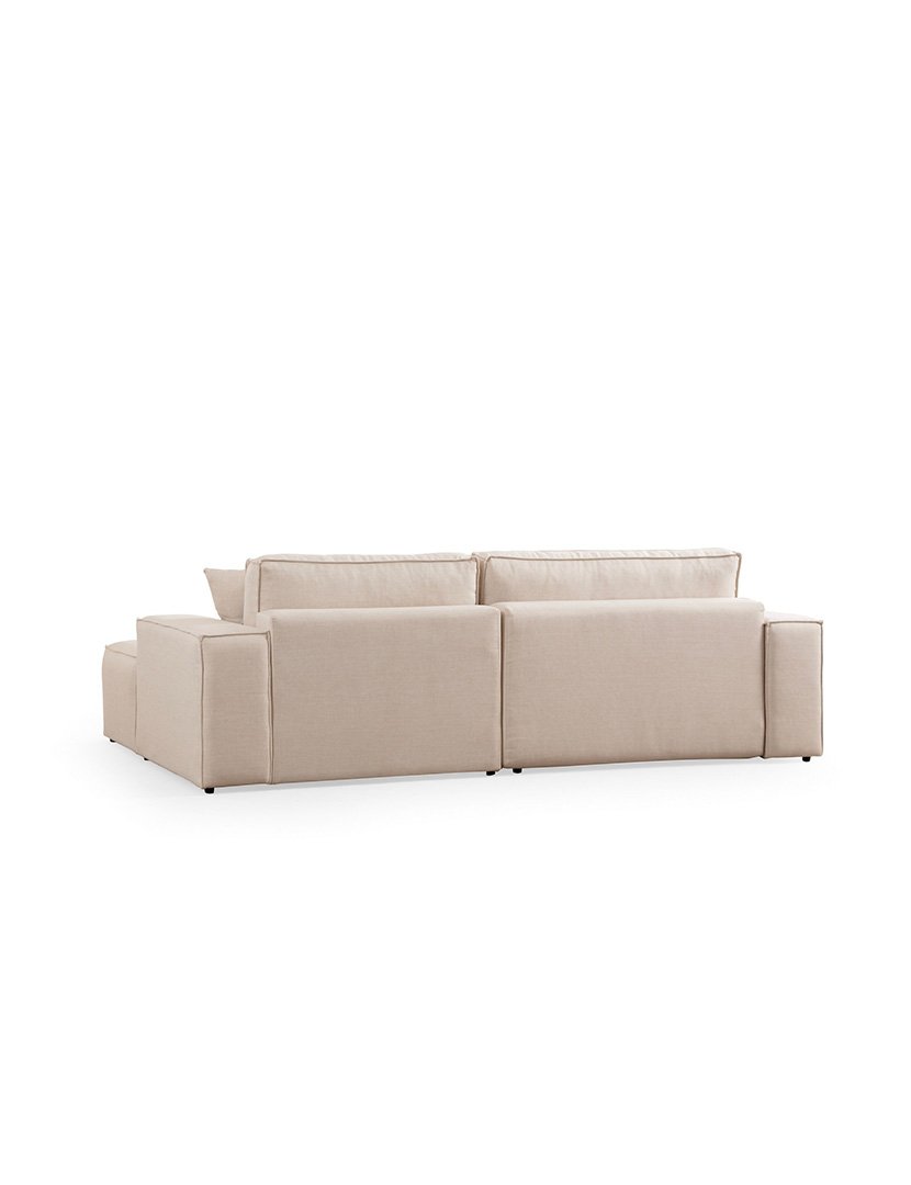 Sofá Cama Chaise Longue Direito Pirlo Cru