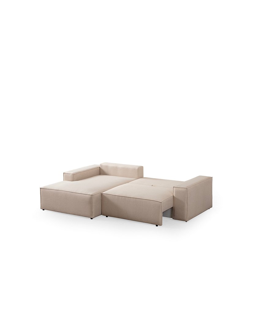 Sofá Cama Chaise Longue Esquerdo Pirlo Cru