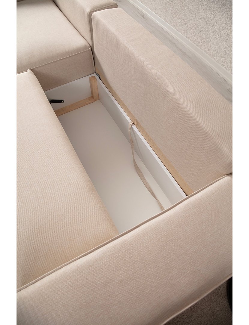 Sofá Cama Chaise Longue Esquerdo Pirlo Cru