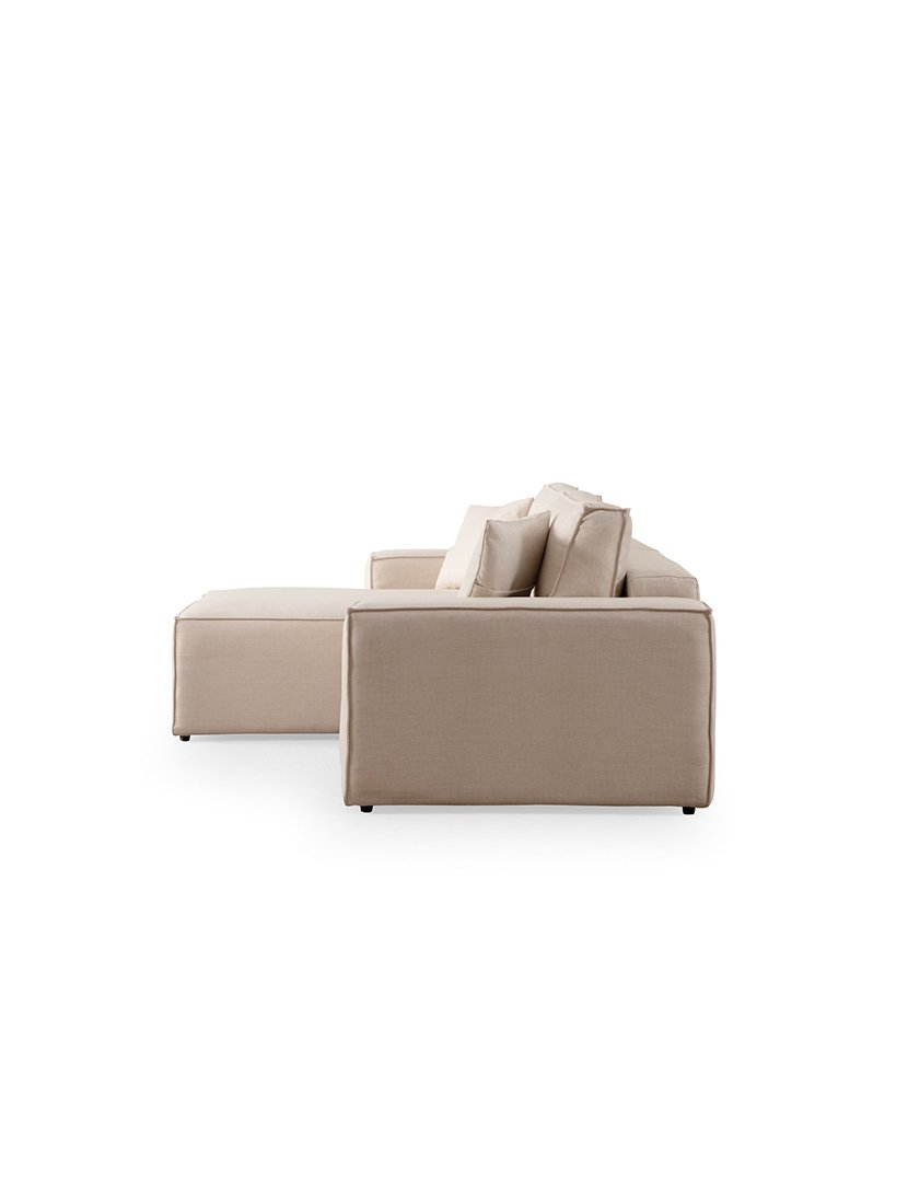 Sofá Cama Chaise Longue Esquerdo Pirlo Cru