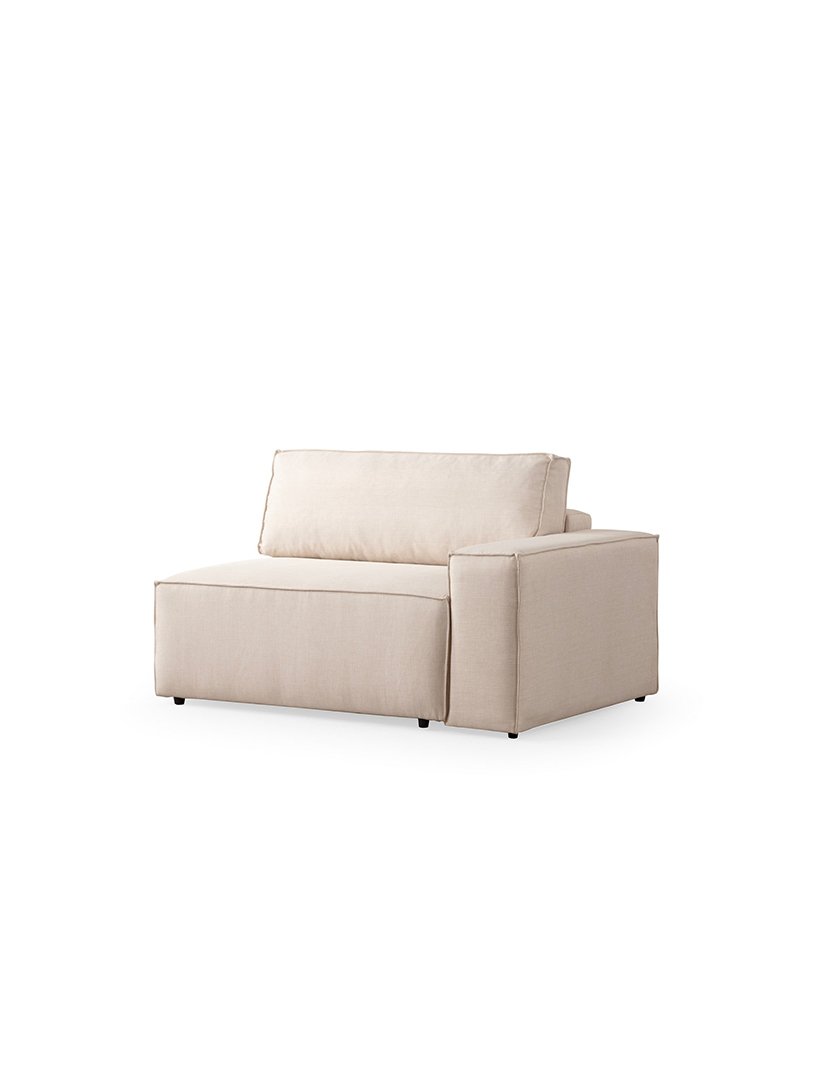 Sofá Cama Chaise Longue Esquerdo Pirlo Cru