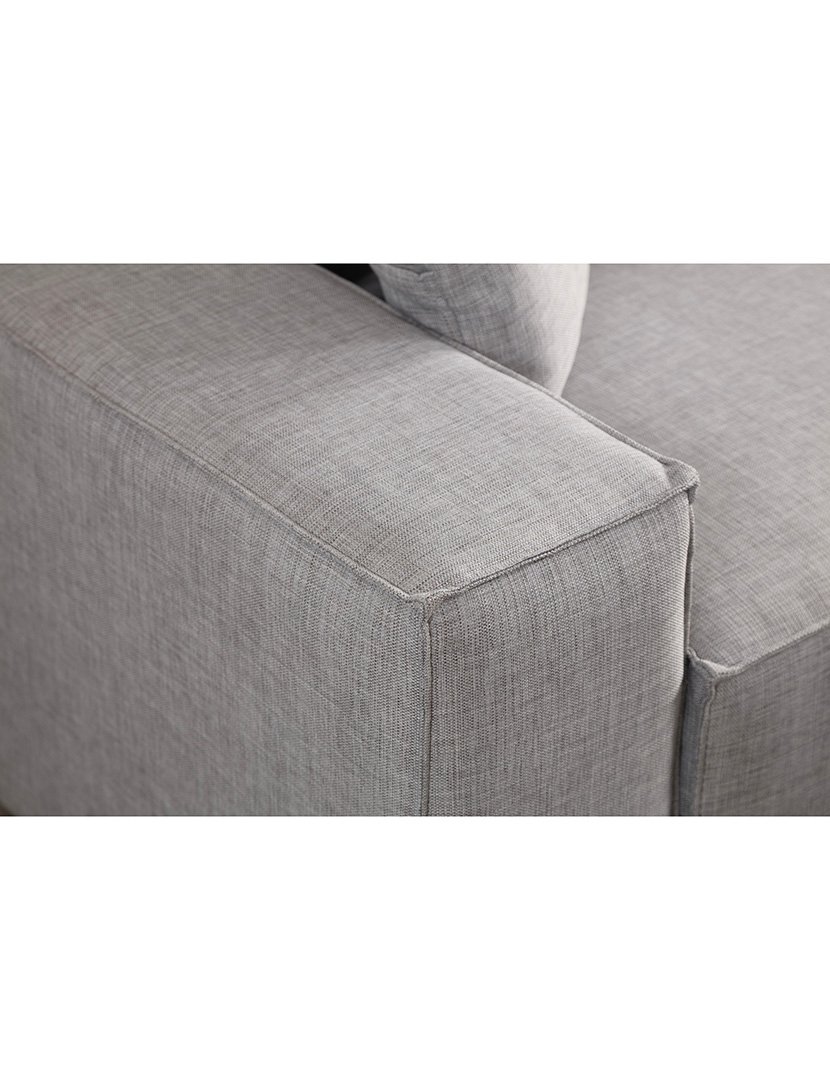 Sofá Cama Chaise Longue Direito Pirlo Cinzento Claro
