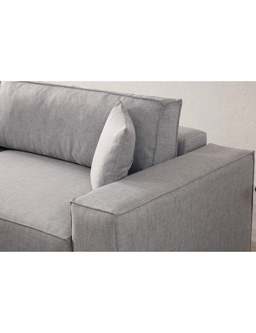 Sofá Cama Chaise Longue Esquerdo Pirlo Cinzento Claro