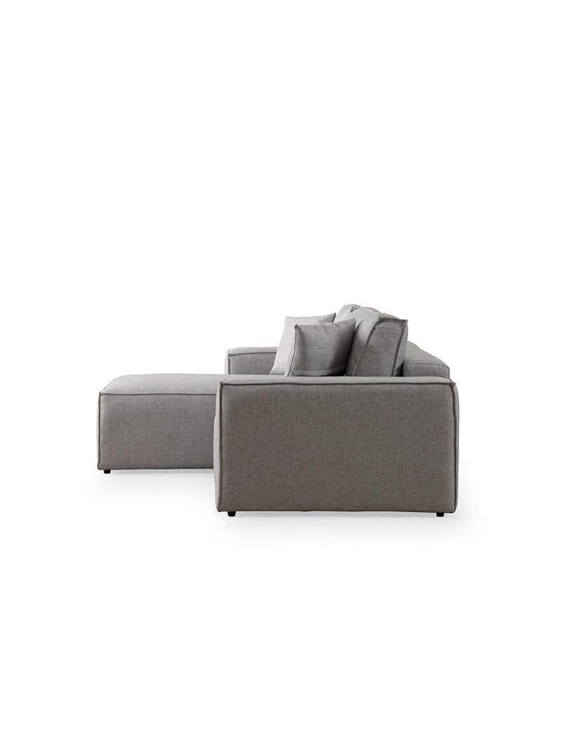 Sofá Cama Chaise Longue Esquerdo Pirlo Cinzento Claro