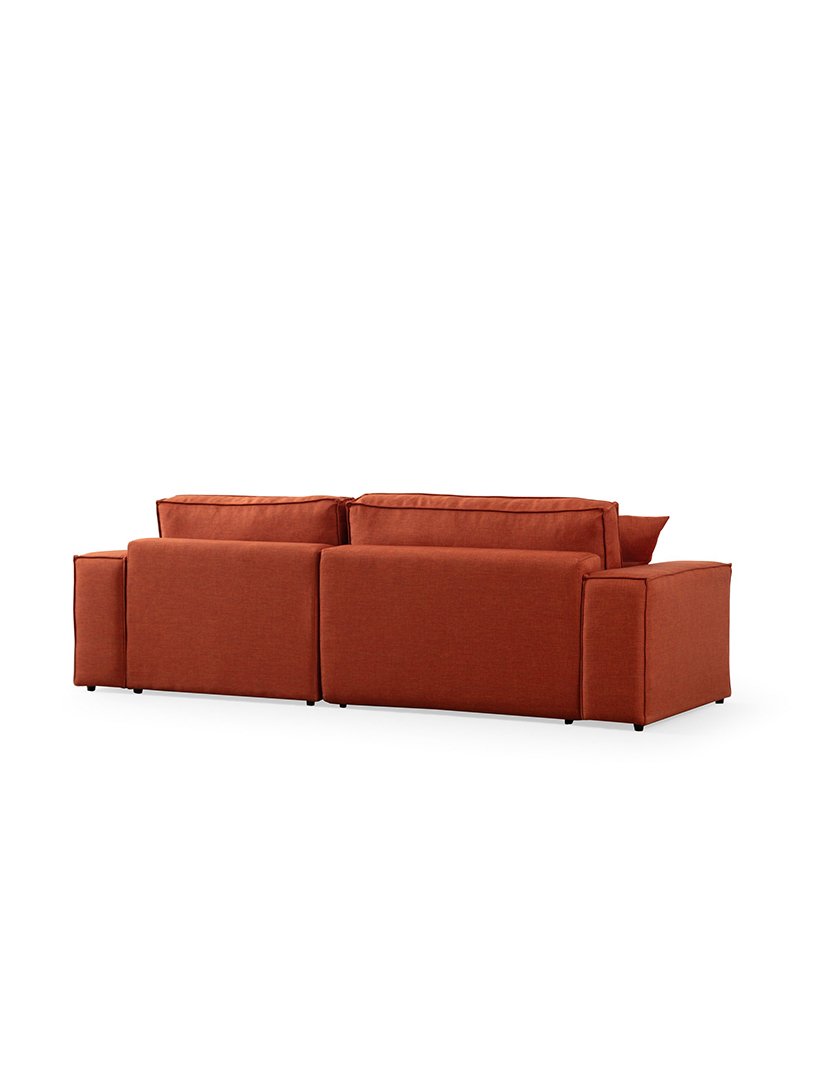 Sofá Cama Chaise Longue Direito Pirlo Laranja