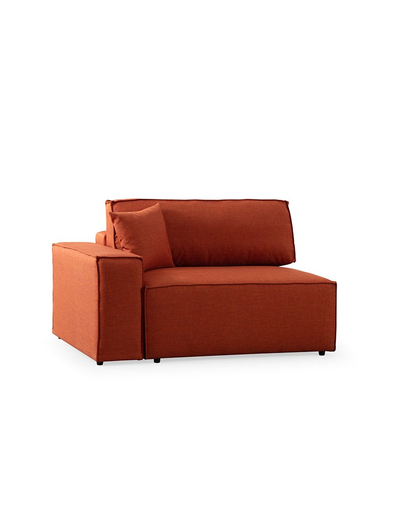 Sofá Cama Chaise Longue Direito Pirlo Laranja